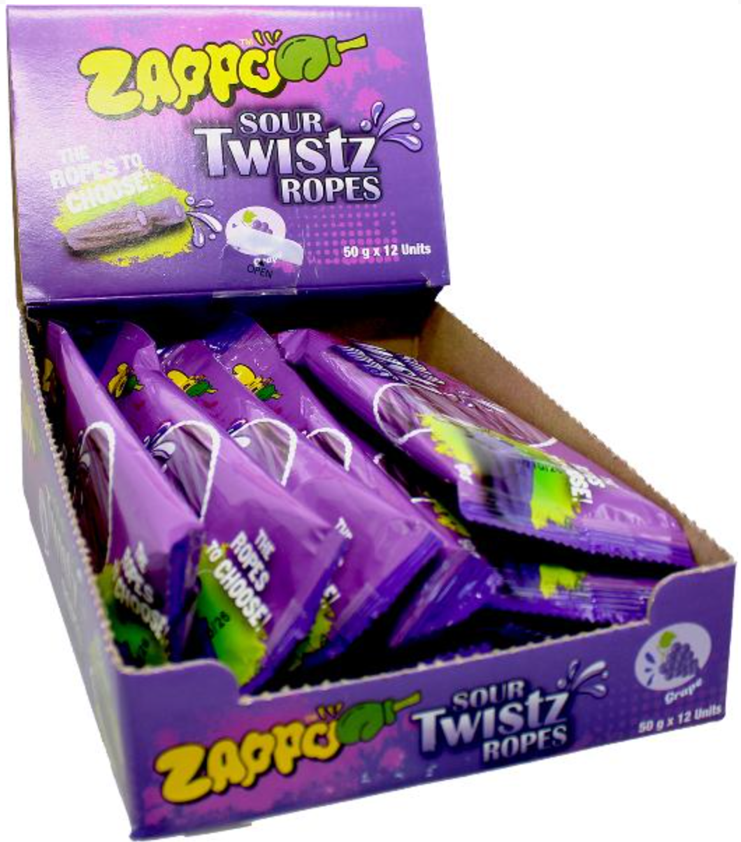 Zappo Twistz Ropes Grape 50g