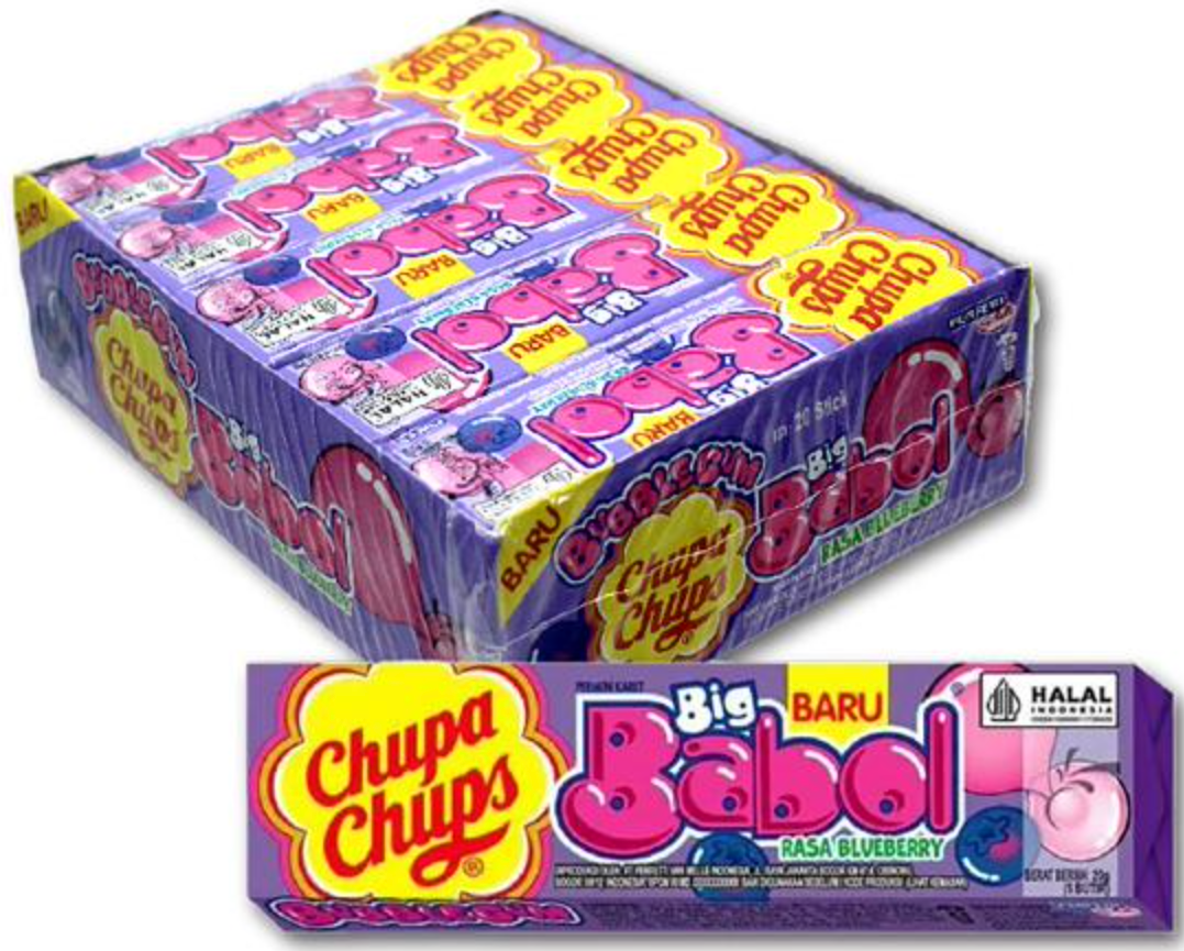 Chupa Chups Big Babol Blueberry 20g