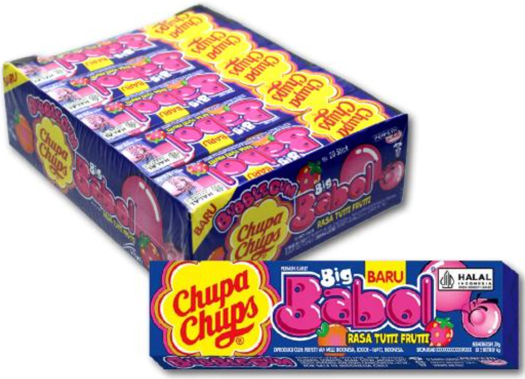 Chupa Chups Big Babol Tutti Frutti 20g
