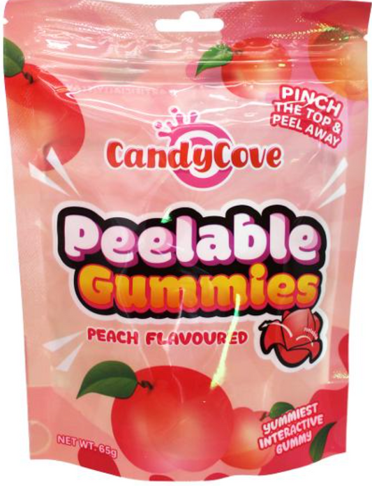 Peelable Gummies Peach 65g