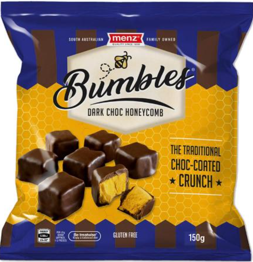 Bumbles Dark Chocolate Honeycomb 150g