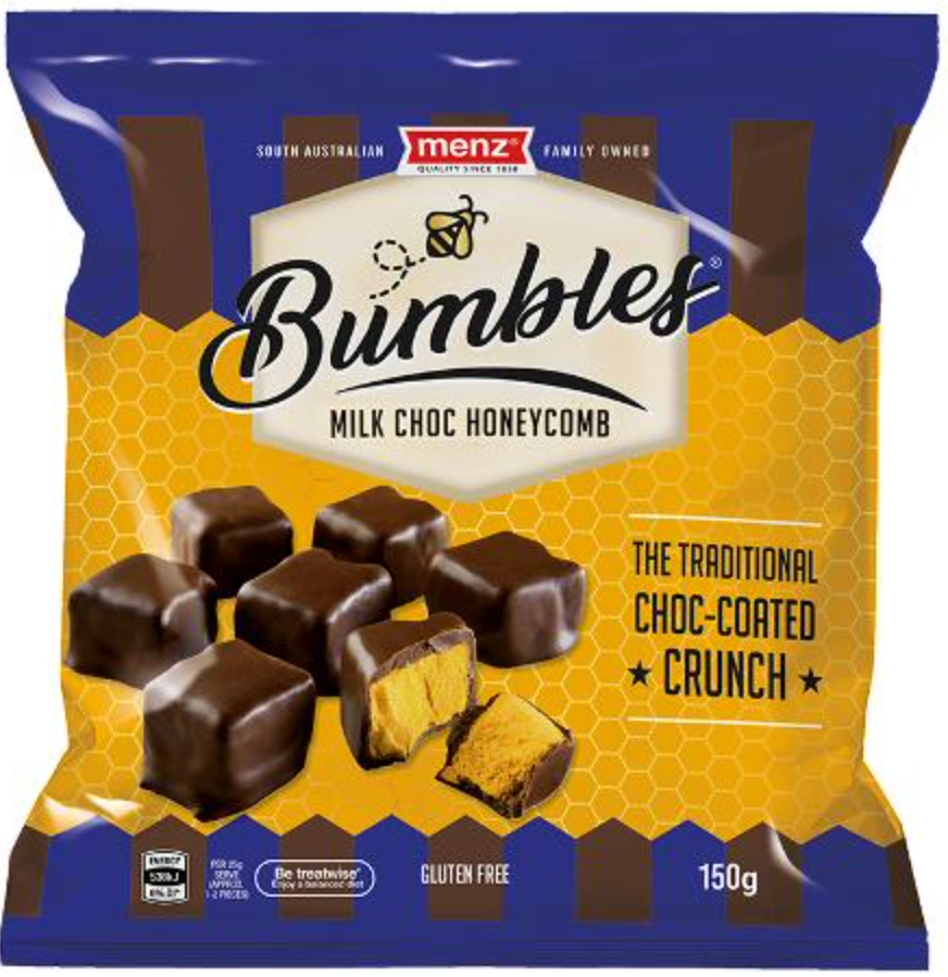 Bumbles Milk Chocolate Honeycomb 150g