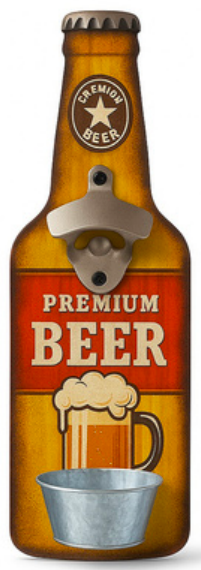 Wall Hung Beer Opener Beer Design Assorted