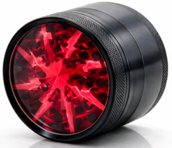 Metal Grinder - Graphic Top, Magnetic Lid - 4 Piece