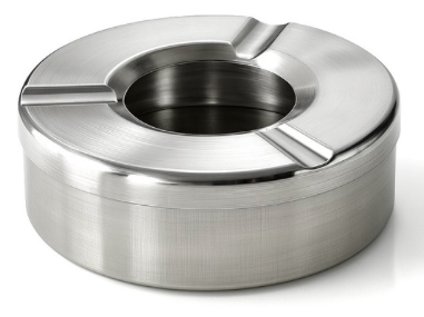 Silver Metal Ashtray Large 11cm