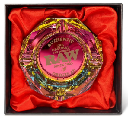 RAW Rainbow Glass Ashtray