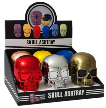 Metallic LED Skull Ashtray Assorted