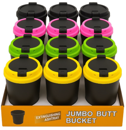 Jumbo Butt Bucket with Flip-Top Lid