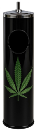 Green Weed Leaf Trash Can Ashtray 60cm
