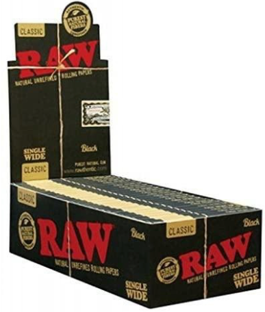 Raw Single Wide Black Classic