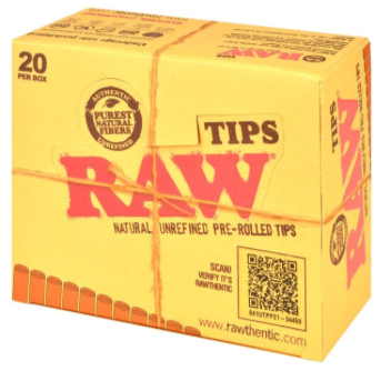 RAW Pre-Rolled Tips 20pk