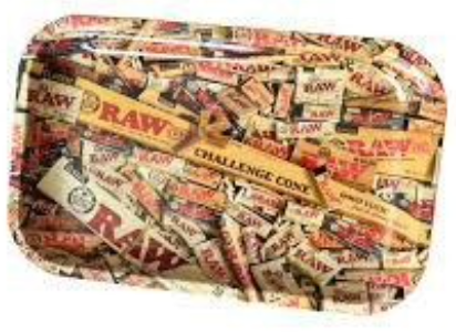RAW Mixed Products Rolling Tray Medium 18.5cm x 19cm