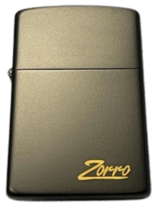 Zorro Gold Writing
