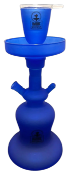 MIK Coco LED Blue Frosted Shisha + Case (36cm)