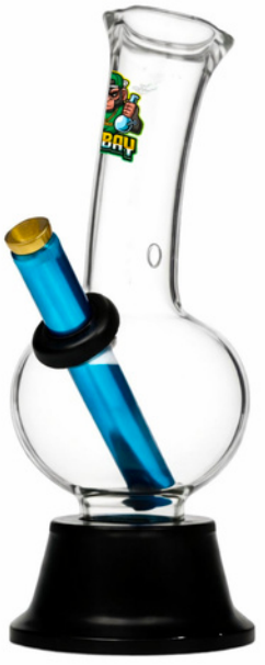 Ongbay Clear Bubble Base Glass Oil Pourer (20CM)