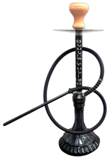 MIK Coco Glass & Metal Symbols Shisha (61CM)